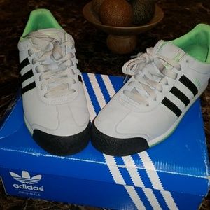 Black gray and green Adidas